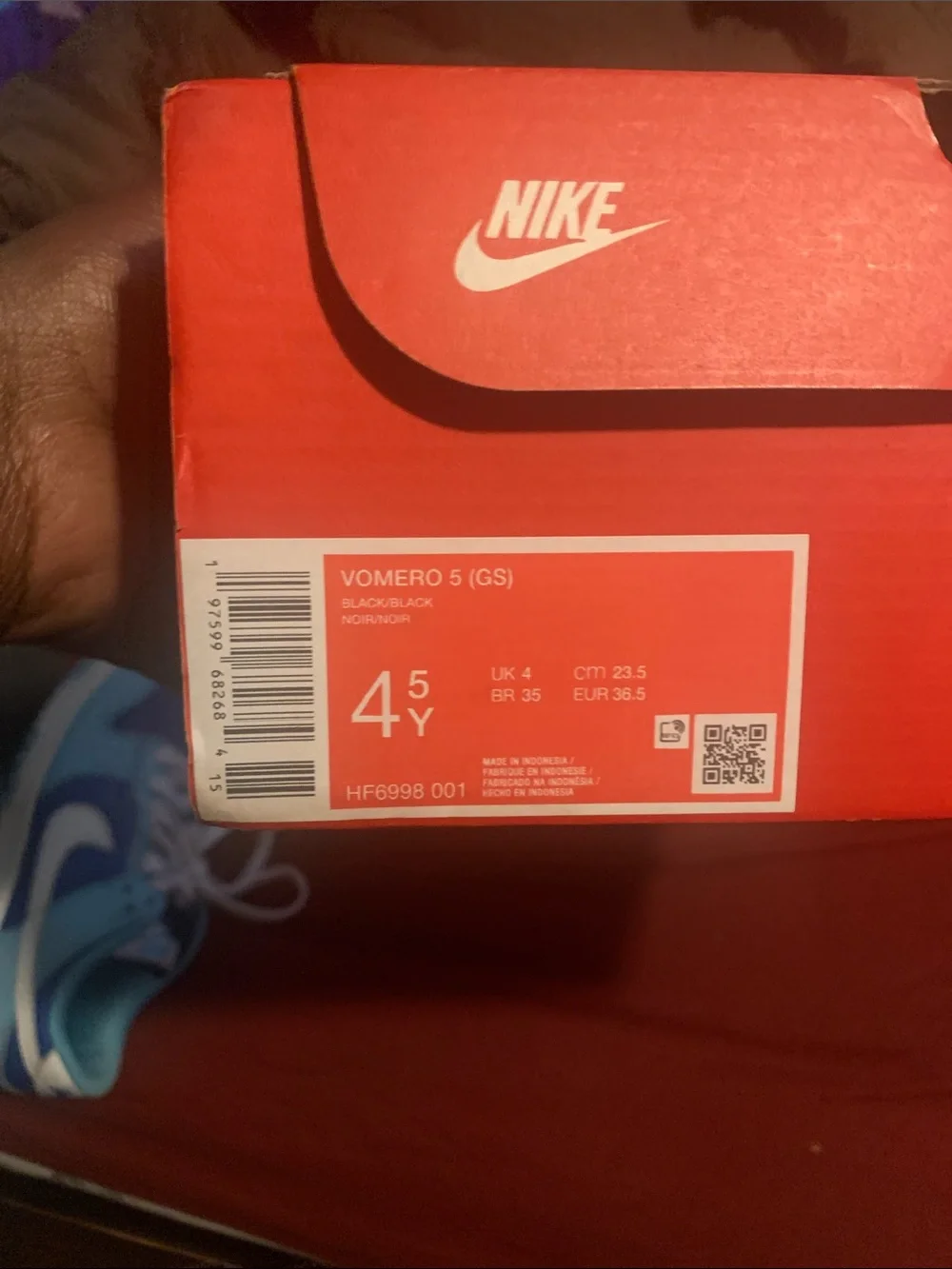 Nike Kids Low-Top Sneakers in Light Blue & Royal Blue